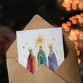 thumbnail image 3 of Artery8 Three Wise Men Kings Bethlehem Star Blank For Him Or Her Art Xmas Festive Christmas Card, 3 of 3