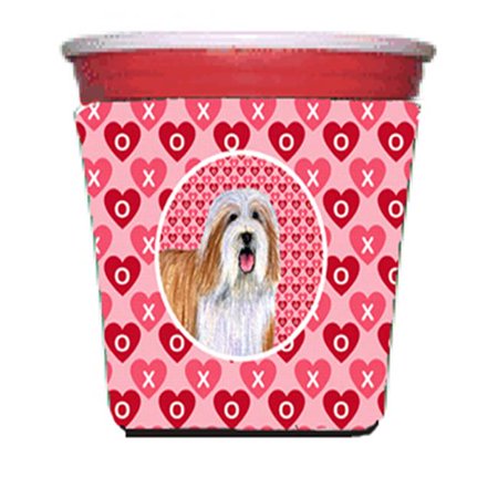 

Bearded Collie Valentines Love And Hearts Red Solo Cup Hugger - 16 To 22 oz.