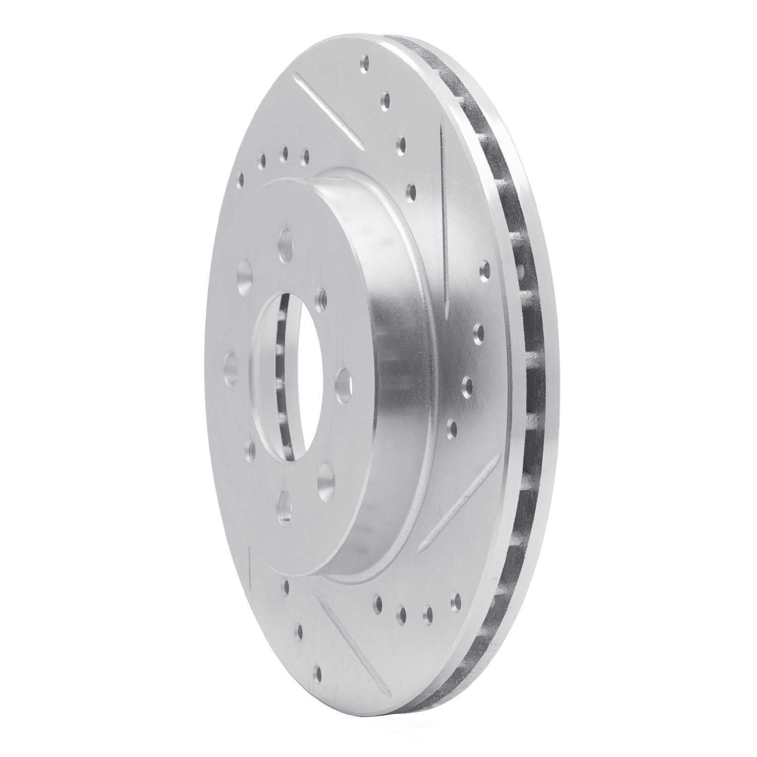 Dynamic Friction Company 631-59016R DFC Brake Rotor - Drilled And Slotted - Silver