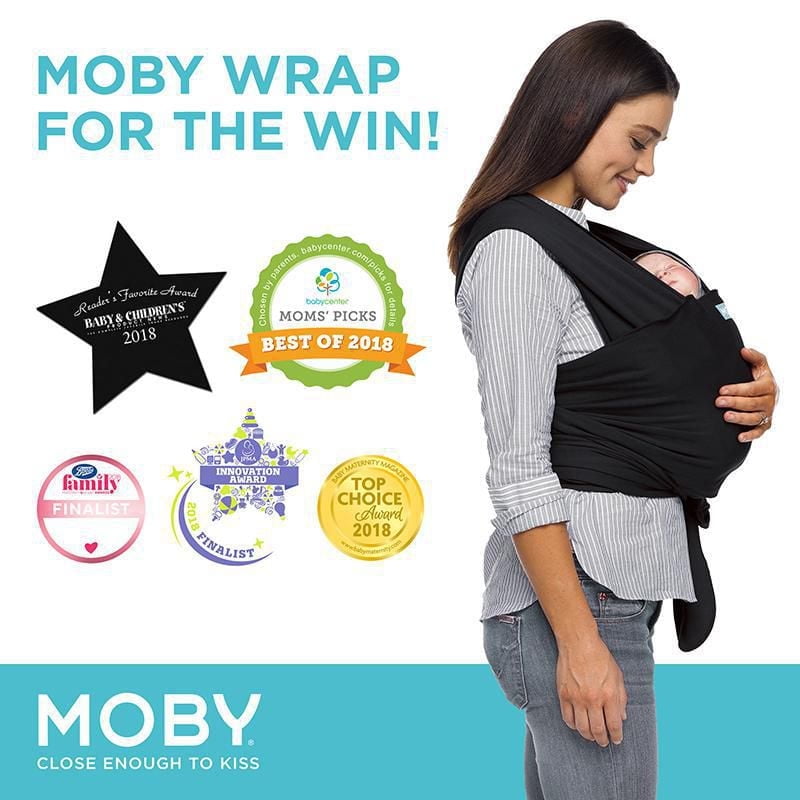 MOBY Wrap Baby Carrier - Evolution Wrap for Newborns & Infants - One size