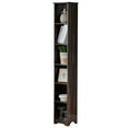 thumbnail image 4 of Kings Brand Furniture Mora 6-Tier Tall Narrow Slim Bookcase, Antique White, 4 of 5