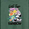 thumbnail image 3 of Disney - Eat the Rainbow Minnie - Women's Lightweight French Terry Long Sleeve Shirt, 3 of 5