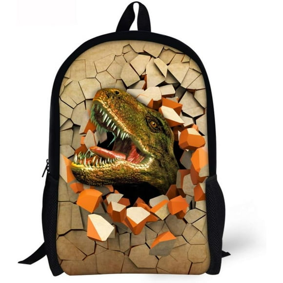 Backpack Boys Dinosaur Print School Bag 3D Animal Backpack Backpack
