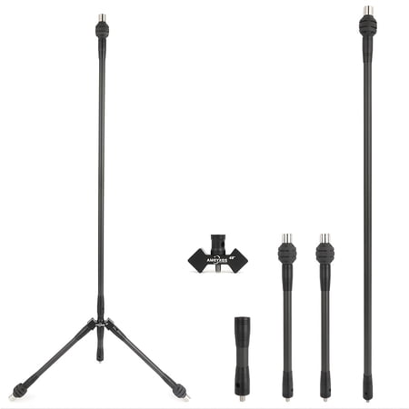 AMEYXGS Bow Stabilizer Set 28-inch 3k Carbon Bow Balance Bar with Stabilizer Rubber and Weights Suitable for Recurve and Compound Bows