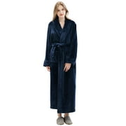 a.Jesdani Long Bath Robe for Womens Plush Soft Fleece Bathrobes Nightgown Ladies Pajamas Sleepwear Housecoat