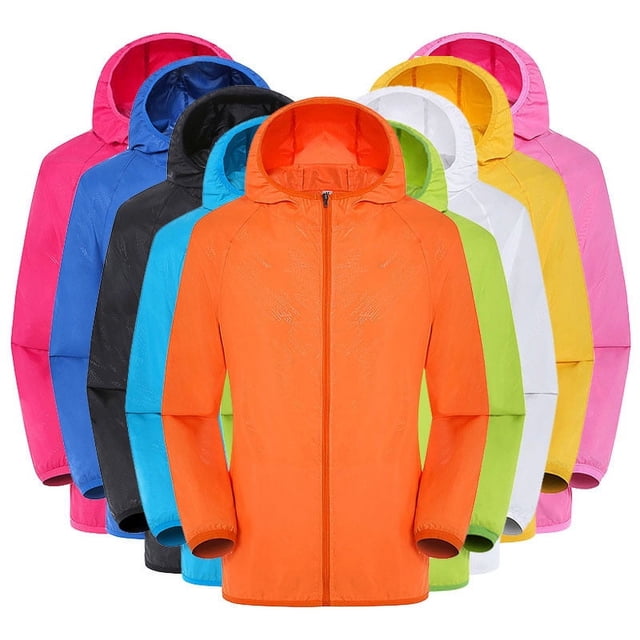 Ropa de protección solar Abrigo para hombre y mujer Chaqueta ligera para exteriores Cortavientos Pesca