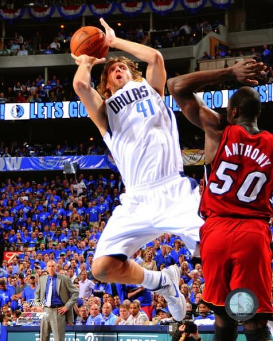 Dirk Nowitzki Game 4 Of The 2011 NBA Finals Action Photo Print ...