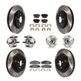 thumbnail image 1 of Transit Auto Front Rear Hub Bearing Assembly Coated Disc Brake Rotor and Ceramic Pad Kit (10Pc) for Car 2007-2008 Dodge Charger AWD with 5.7L with Police Package Left Right Driver Passenger KBB-111191, 1 of 11