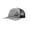 Heather Grey/Black, variant on Embroidered Rainbow Trout Tail Trucker Hat, Heather Grey/Black- Black Embroidery