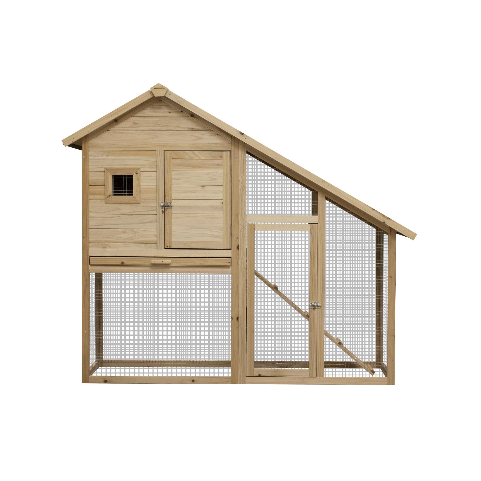 Pefilos 54" Rabbit Hutch for Indoor, Outdoor Rabbit Cage with Tray, Wood Bunny House Guinea Pig Hutch, Beige Pefilos 54" Rabbit Hutch for Indoor, Outdoor Rabbit Cage with Tray, Wood Bunny House Guinea Pig Hutch, Beige