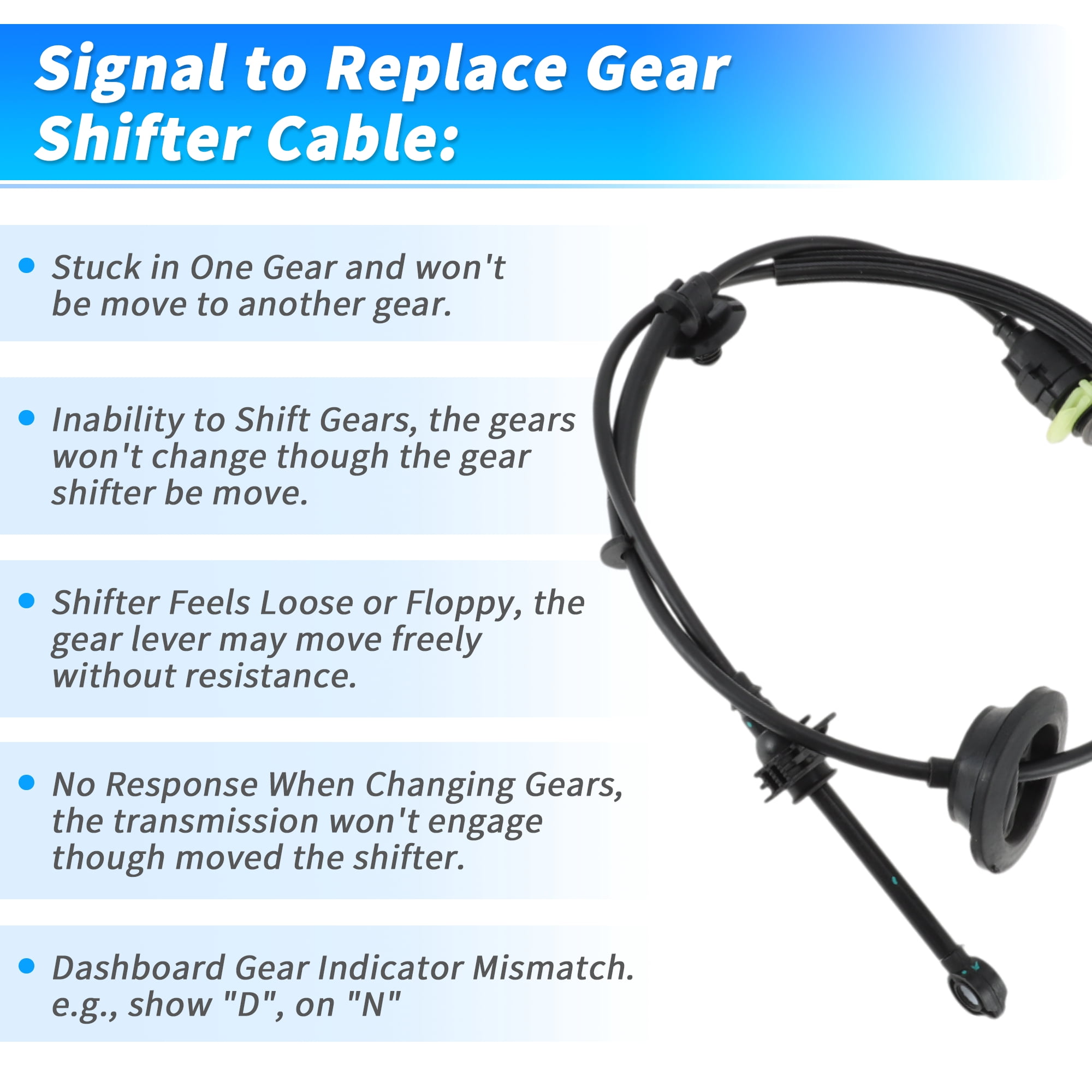 Unique Bargains Automatic Transmission Gear Shifter Cable for Chevrolet Traverse