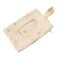 thumbnail image 1 of Sac Distributeur Matelassé Floral pour Lingettes pour Bébé - Pochette à Couches Portable avec Lanière pour Poussette, Sac pour Maman - Porte-Lingettes Humides Réutilisable et Rechargeable pour Voyage, Randonnée, 1 of 8