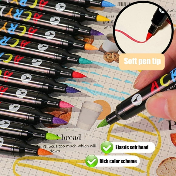 Big Savings! Watercolor Pens For Watercolor Effects And Calligraphy Flexible Nylon Brush Tips 1.5ml Capacity Paint Markers For Drawing Journaling And Gift 24pcs Sales Today Clearance!