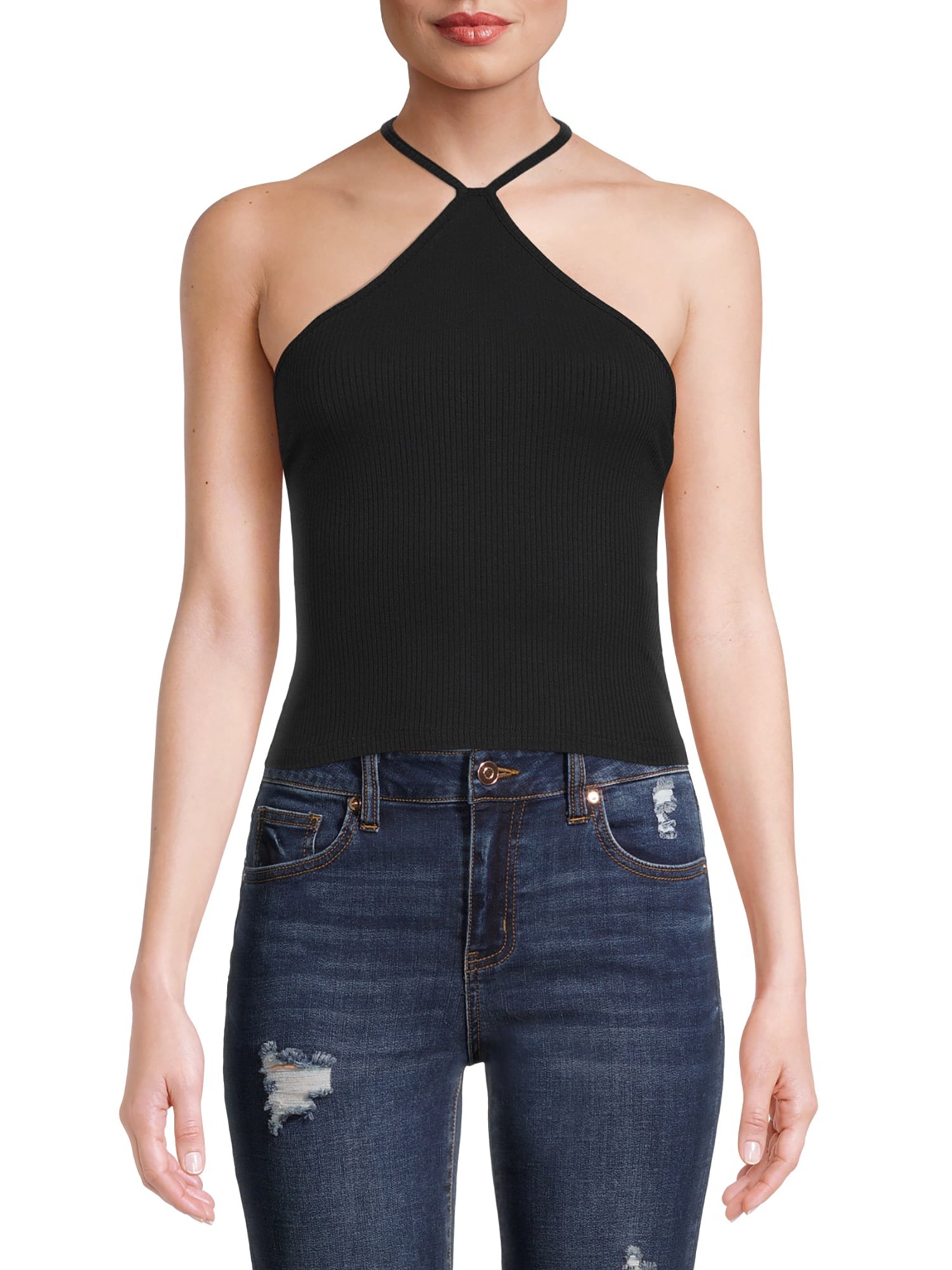 Liv u0026 Lottie Junior' Y-Neck Halter Top - Walmart.com
