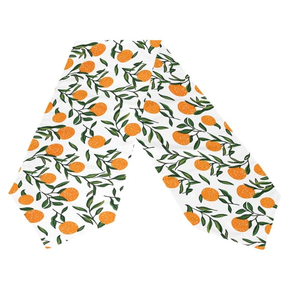 Ryvnso Orange Fruits Table Runner Tablecloth Home Decoration 13 x 70 inches