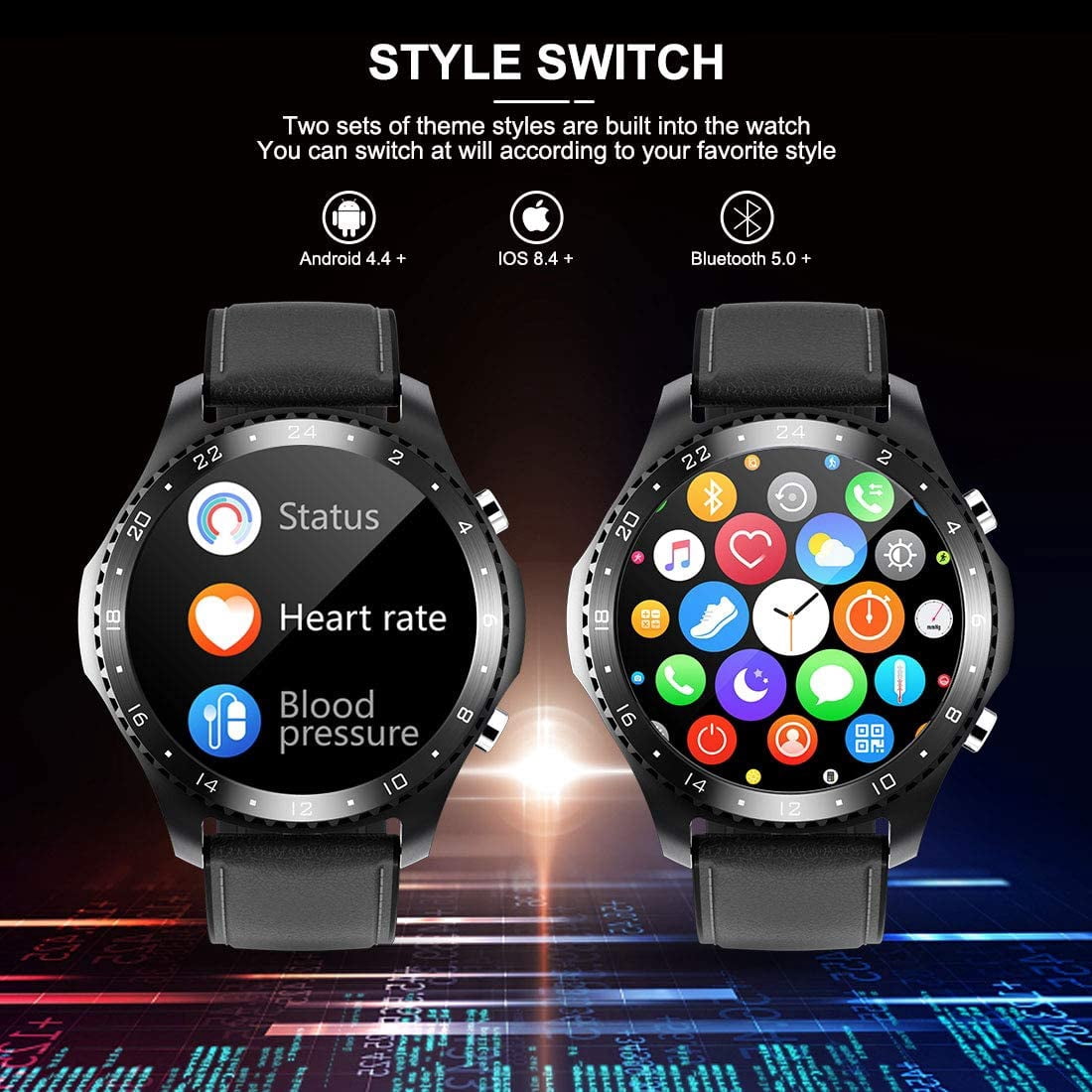 Smart Watch 2021，Smart Watch with Call,Health and Fitness Smartwatch with  Sleep Tracker,App Message Reminder,Music Control,Waterproof Smart Watch for  Android iOS Phone | Walmart Canada