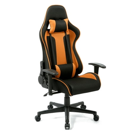 Gaming Chair Racing High-Back Mesh Office Chair | Ergonomic Backrest and Seat Height Adjustment Computer Desk Chair | Executive and Ergonomic Style Swivel Chair with Headrest and Lumbar