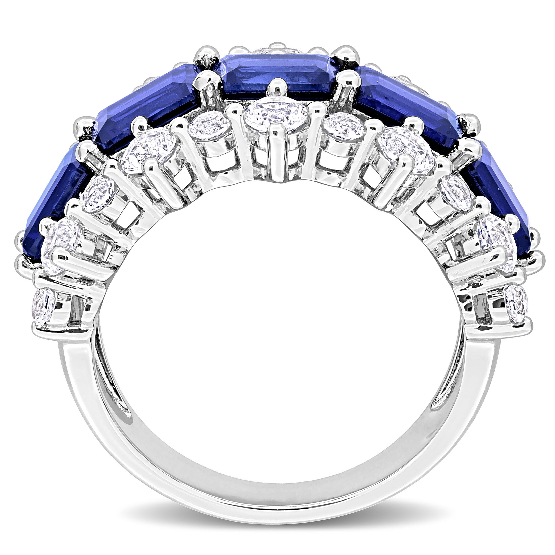 Everly Women's Created Sapphire Sterling Silver Ring