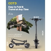 OOTD T10 Electric Scooter for Adult, 900W Peak Motor & 48V 13.5AH Battery, 30 Miles Max Speed, 11 All-Terrain Folding Electric Scooter with Dual Suspension & HD LCD Display