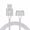 Silver, variant on TOKERSE 1m/3.3ft USB to 30 Pin Charging Cable, USB Charging & Sync Data Cable Nylon Braided Cord Compatible for iPhone 4/4s/3G/3GS, iPad 1 2 3,iPod Touch 4 3 2 1, iPod Classic 3 2 1, iPod Nano