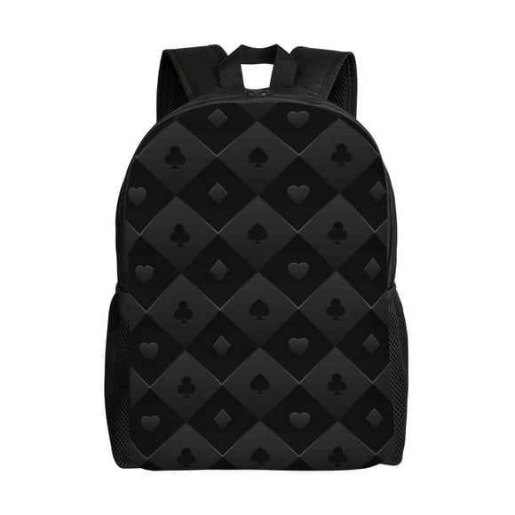 Balery Black Poker Mochila - Mochila Estilosa y Duradera para Laptop de 15 Pulgadas con Tela Oxford Impermeable