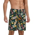 thumbnail image 6 of Mens Pajama Shorts, Vintage Casino Chips Sleep Shorts Men Pajama Bottoms Lounge PJ Shorts with Pockets, 6 of 6