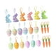 thumbnail image 3 of Adornos colgantes de Pascua, Material de espuma, manualidades decorativas DIY con lazo de cinta para ventana, puerta, accesorio de decoración de pared 25 pcs, 3 of 8