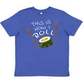 thumbnail image 3 of Inktastic This is How I Roll Cute Sushi Youth T-Shirt, 3 of 5