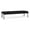 OpenHouse Black, variant on Waterfall Reception Waiting Room 3-Seat Bench / Charcoal Steel / Black
