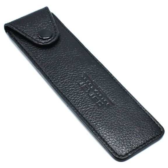 Genuine Leather Protective Travel Case for Straight, Shavette and Barber Razors from Parker Safety Razor - Felt Lined