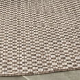 thumbnail image 3 of Safavieh Courtyard Blair Checkered Indoor/Outdoor Area Rug, Light Brown/Light Gray, 6'7" x 6'7" Square, 3 of 4