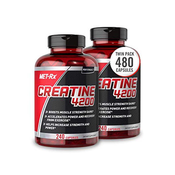 Met Rx Creatine 4200 Supplement Supports Muscles Pre And Post Workout 240 Count Per Bottle 2 Pack 480 Total Count Walmart Com