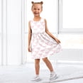 thumbnail image 7 of Girls Dress Bows Checkered Sleeveless Dress for Girls Hem A-Line Casual Sundress, 7 of 7