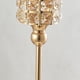 thumbnail image 4 of 1 candelabro de metal dorado con cristal para decoración de iglesias y cenas. Alt. 31 cm, 4 of 9