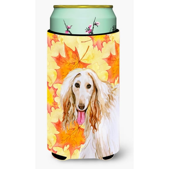 Carolines Treasures BB9963TBC Afghan Hound Fall Tall Boy Beverage Insulator Hugger  Tall Boy multicolor
