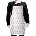 thumbnail image 1 of Animal Kids Apron, Cows in Dresses with Scribbled Heart and Flowers, Boys Girls Apron Bib with Adjustable Ties for Cooking Baking Painting, Cadet Blue Cadet Blue, by Ambesonne, 1 of 2
