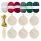 thumbnail image 2 of 6 piezas de , piezas de madera, adornos navideños, colgantes para colgar, artesanías de madera, bricolaje, decoración navideña de macramé, 2 of 3