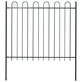 thumbnail image 5 of vidaXL Garden Fence with Hoop Top Steel 39ft Black, 5 of 49