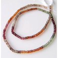 thumbnail image 2 of Fancy Natural Autumn Sapphire Faceted Bead Strand | 3x2mm | 210 Beads |, 2 of 4