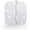 White, variant on 3 Pack 4 inch Oil Rubbed Bronze Door Hinges Exterior Door Hinges - Residential Hinges for Interior and Exterior Doors, 5/8" Radius Corners, Iron
