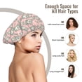 thumbnail image 6 of Cute Bear Print Pink Silk Bonnet for Sleeping Women Men, Adjustable Elastic Satin Bonnet Bonnet for Sleeping, Soft Similar Silk Curly Cuteness Hair Bonnet for Sleeping, 6 of 7