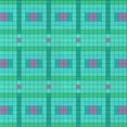 thumbnail image 1 of Ahgly Tapis d'Intérieur Lavable en Machine Carré Transitionnel Aqua Ou Bleu Cyan, 6 Pieds Carré, 1 of 7