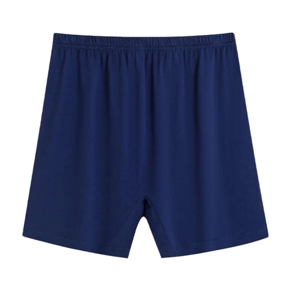 Lumtrix Mens Big And Tall Elastic Boxers Underwear Soft Lightweight Breathable Loose Fit Shorts Navy 3XL