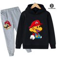 thumbnail image 1 of Ropa de Super Mario Bros para niños, 2-16T, novedad de 2024 Chándal estampado para niño y niña, traje de sudadera y pantalones, chándal para Adolescente, 1 of 1