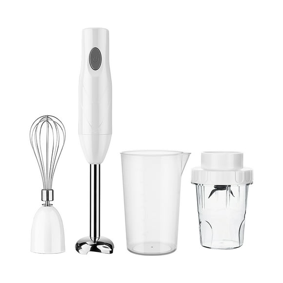 Zootealy 4-in-1 Electric Hand Blender Kit Stick Blender with Mixing Beaker Food Grinder Egg Beater Smoothies Chopper