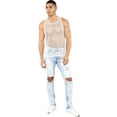 thumbnail image 2 of Douhoow Mens Mesh Perspective Vest Fish Net Slim Fit Muscle Tee Sleeveless See Through Tops, 2 of 8