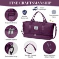 thumbnail image 5 of Gynky Travel Duffle Bag Set 2 Pack Weekender Bags for Women with Shoe Compartment Carry On Overnight Gym Duffel Bags with Wet Pocket Hospital Bags for Labor and Delivery, 5 of 8