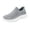 Gray_007, variant on Men's Lightweight Casual Breathable Slip Resistant Walking Shoes, mesh comfy laceless slip-on sneakers, perfect for tennis, gym and daily outdoor activities. Black 7 (EU-39)