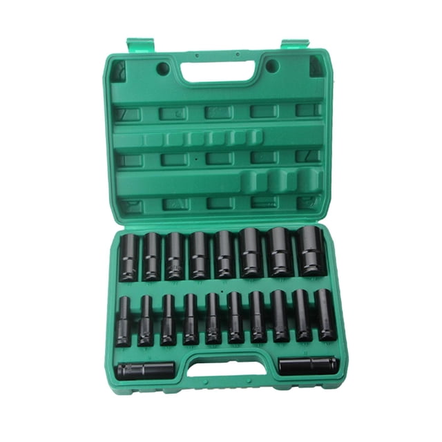 Juego de enchufes de impacto shamjiam 20 piezas 1/2'