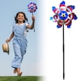 thumbnail image 1 of Iamnij American Flag Themed Orchard Garden Rotating Bird Scaring Windmill Plastic, 1 of 8
